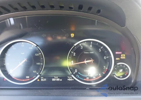 2015 BMW 740I из США, поврежденный, VIN WBAYA6C59FGK16663